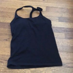Athleta ribbed tank top with built in bra